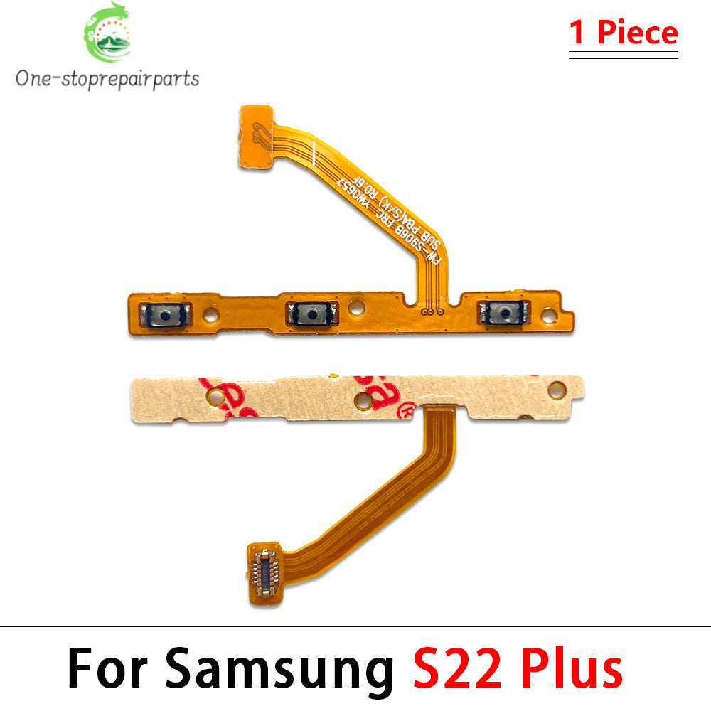 50Pcs, Power on/off Volume Key Button Flex Cable For Samsung S20 S21 S22 S23 Plus Ultra Fe Samsung phone repair parts
