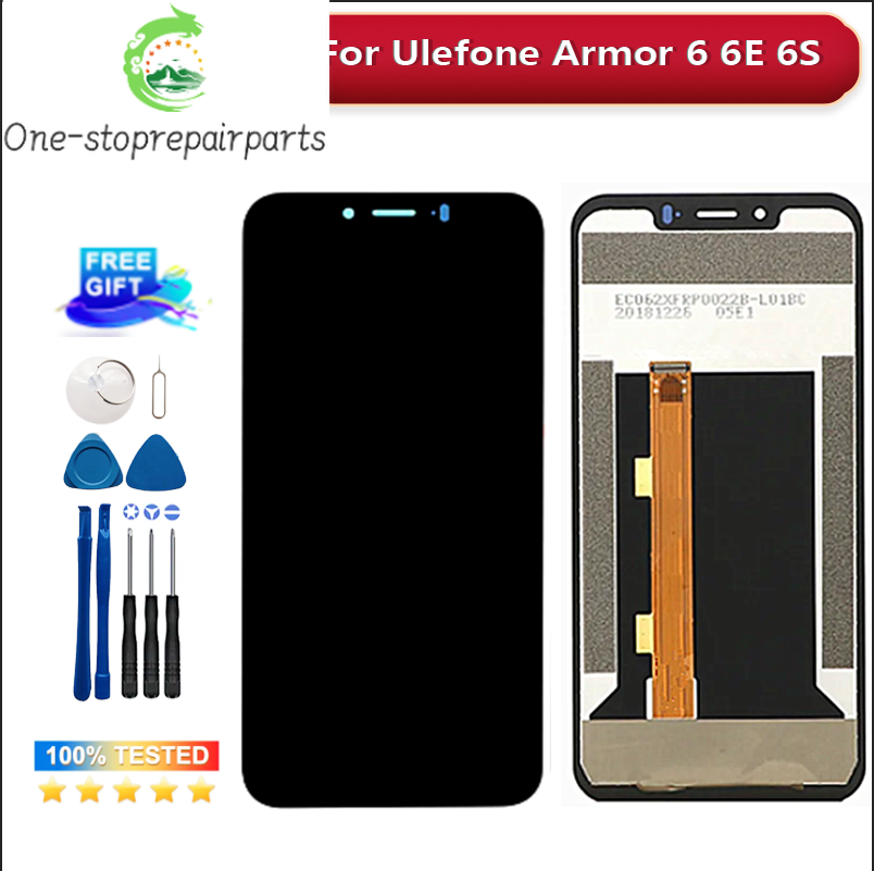 100%  tested 6.2" 2246*1080 For Ulefone Armor 6 6E 6S LCD Display+Touch Screen Digitizer Replacement Armor6 screen Other brand Phone repair parts