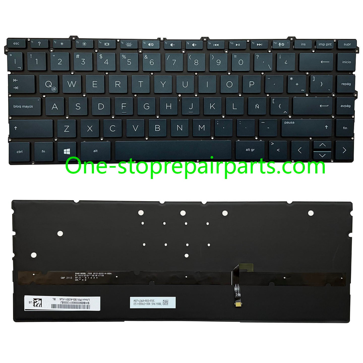 Upper Keyoard  for HP Spectre X360 13-AW TPN-Q225 UK/SP/RU/LA US