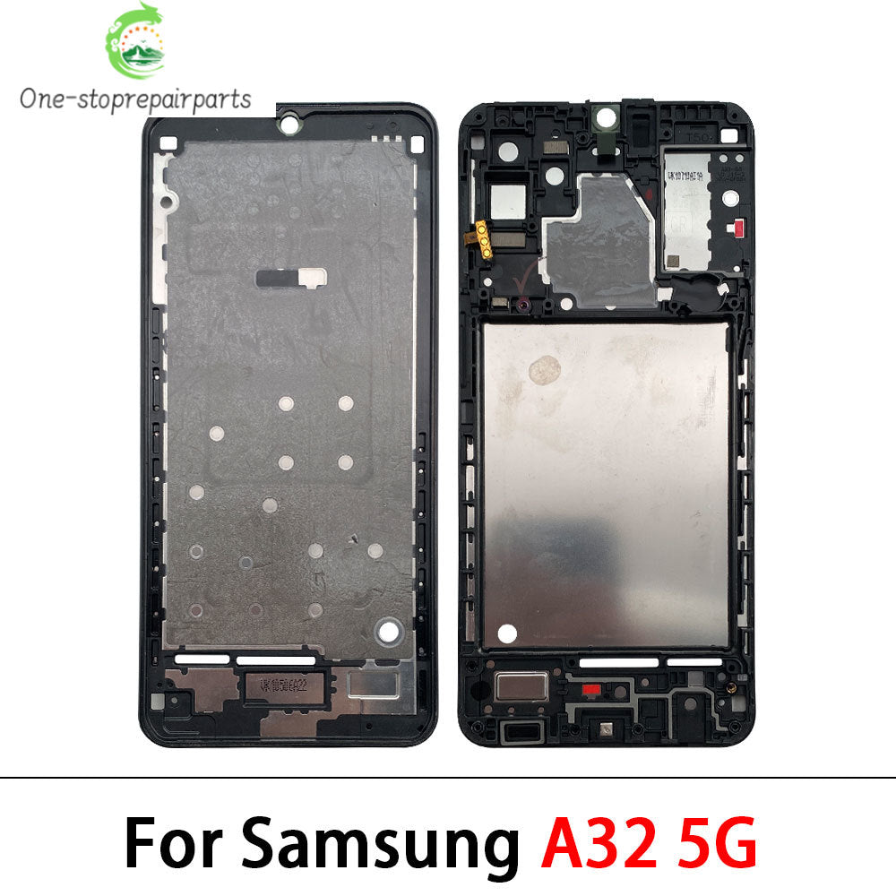 New Front Housing LCD Display Frame For Samsung A02 A02s A12 A22 A32 A52 A52s A72 4G 5G Housing Middle Frame Bezel Plate Cover Samsung phone repair parts