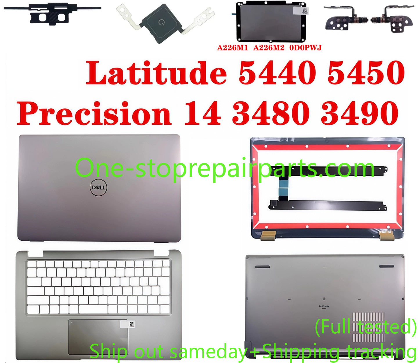 Cover case for Dell Latitude 5440 5450 Precision 3480 3490 lcd back housing bezel trip bottpm uppler bottom hing keyboard frame 07C1DW 0G60N1 03XF4T 0JK0TP 0F5VMH 0MWH4C 0NCC15 0XT5C5 0F4YY4 091FX9  0M5TC0 0DGX7R 09K62H  0HJXXN 0WR3VF 05PYPR  0WMRKG