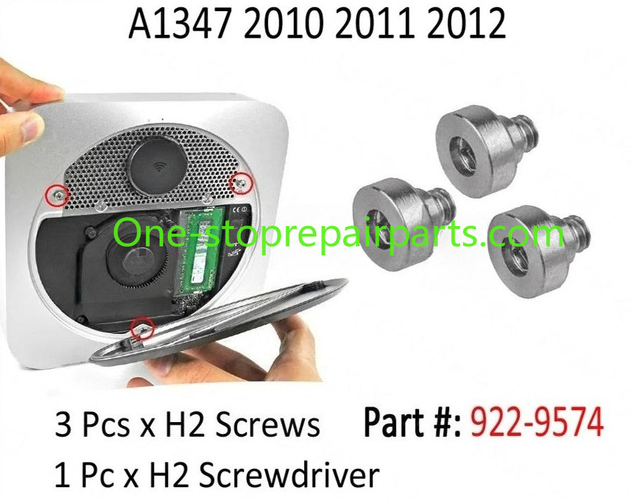 3Pcs Hex Socket 2.0 Bottom Cover Case Screws with Screwdriver H2.0 Replacement for Mac Mini Unibody A1347 2010 2011 2012 Year Mac repair parts