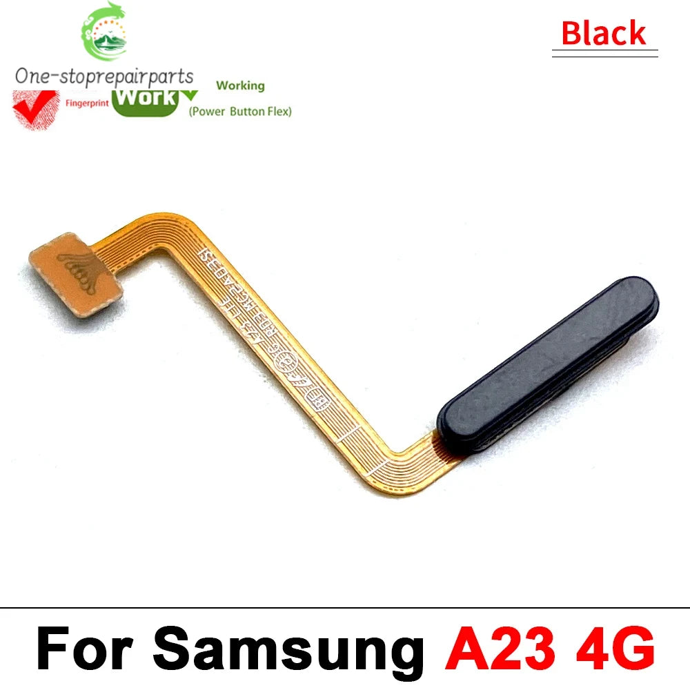 Fingerprint Sensor Flex Touch ID + Power On / Off Button Key Flex Cable For Samsung A12 A13 A14 A15 A16 A17 A22 A23 A25 A26 A32 Samsung phone repair parts