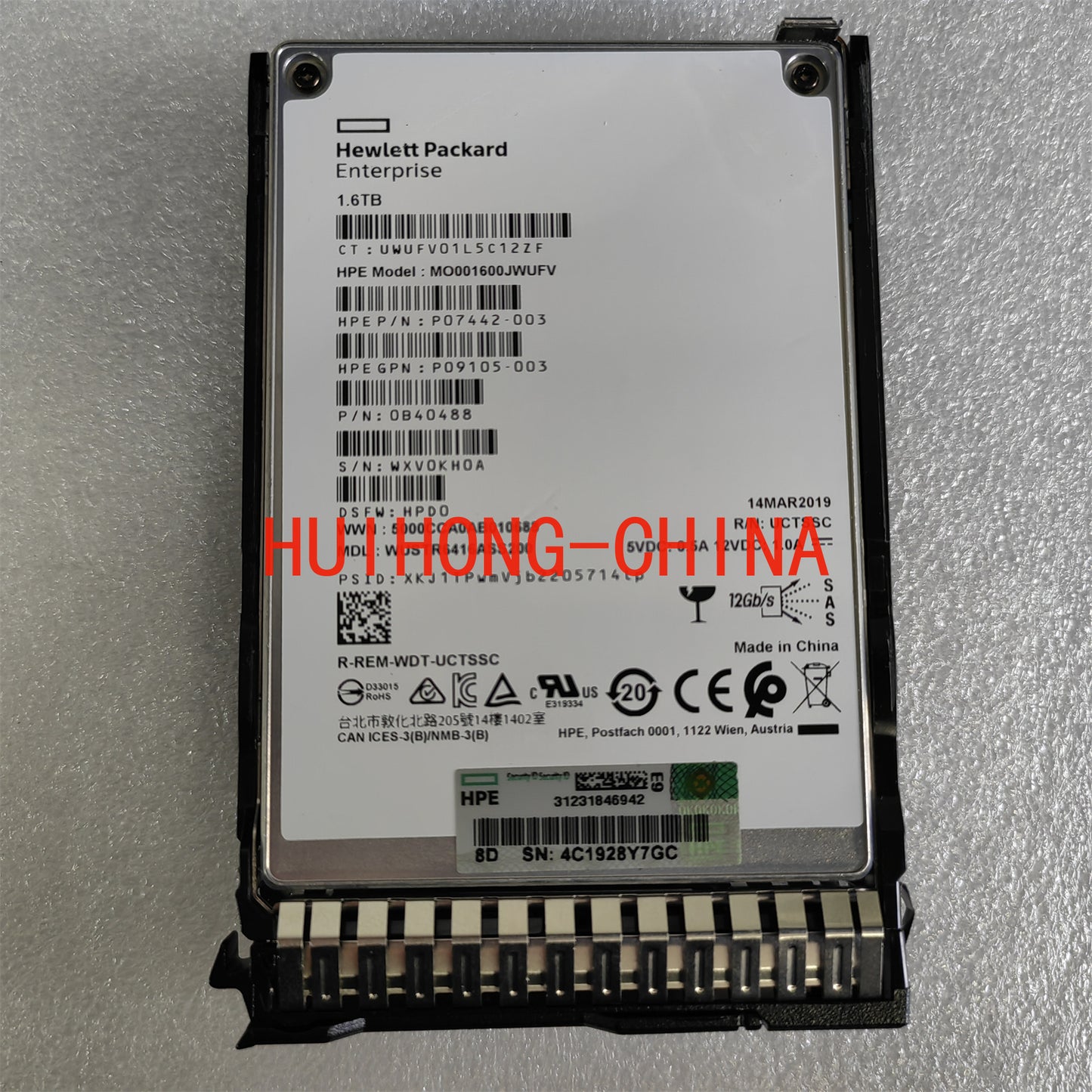 HP P09924-001 P09092-B21  1.6TB SAS 12GMU  HDD forhp