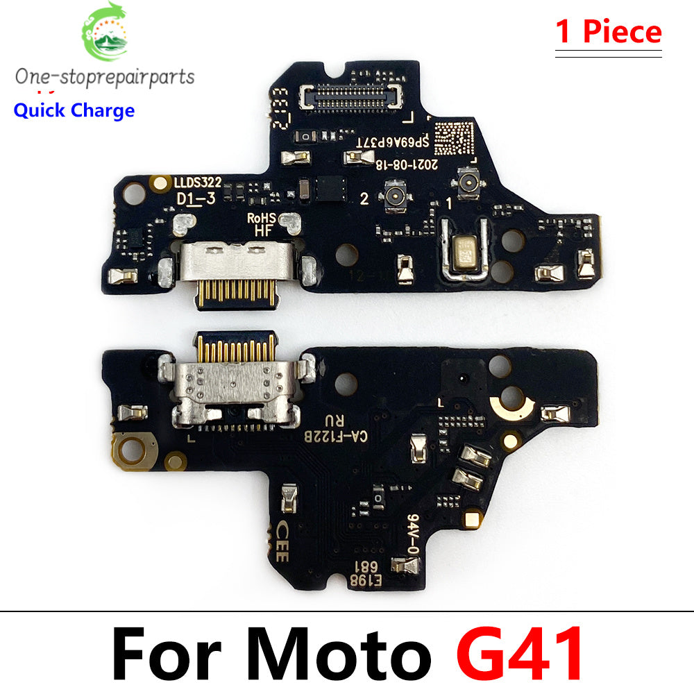 50Pcs USB Charging Board Connector Port Dock Flex Cable For Moto G10 G100 Power G20 G30 G31 G41 G60 G60s G71 G51 G50 5G G82 Motorola phone repair parts