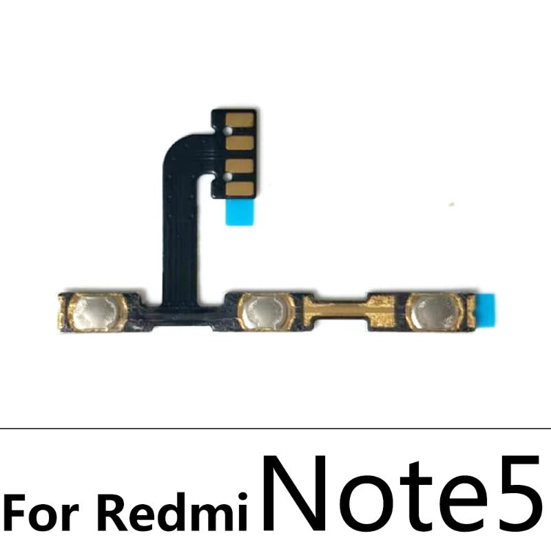 Volume Button Power Switch On Off Button Flex Cable For Xiaomi Redmi Note 3 4 4X 5 5A 6 7 8 8T 9 9T 10 Pro 9s 5G Power Key Xiaomi  Xiao mi phone repair parts