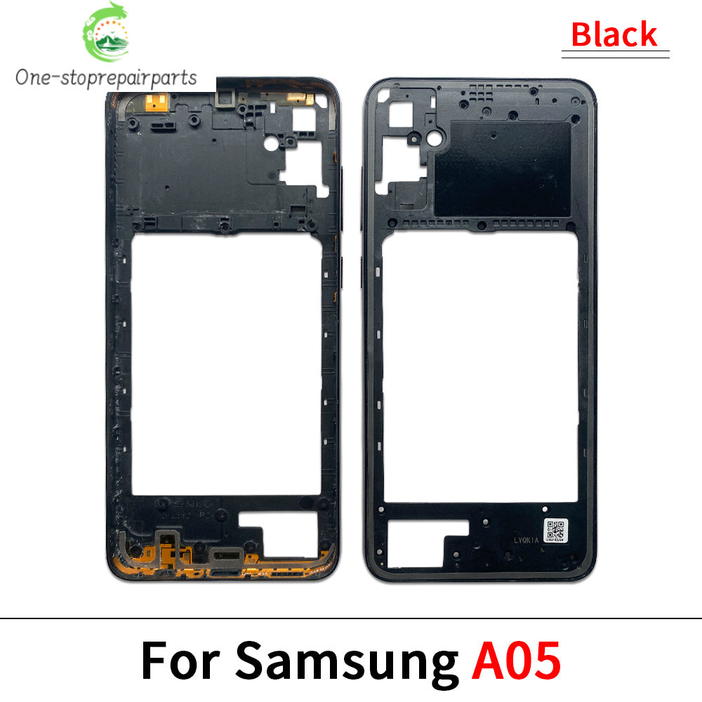 New For Samsung A15 4G A155F / A15 5G A156B / A05 / A05s / A25 5G Housing Middle Frame Bezel Middle Plate Cover Samsung phone repair parts