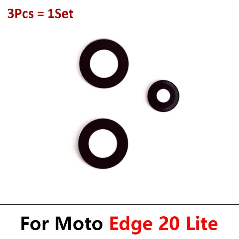 New Camera Glass Lens Back Rear Camera Glass Lens with Ahesive Sticker For Motorola Moto Edge 20 30 40 Pro Lite Neo Fusion Motorola phone repair parts