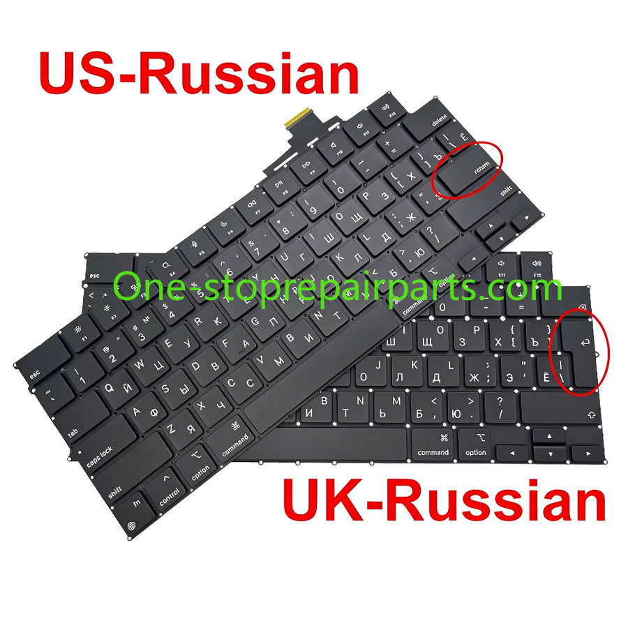 New Laptop Keyboard For MacBook Air 13.6" 15" A2681 A2941 A3113 A3114 Keyboard US UK English French German Spain EU 2022 2024 Macbook repair parts