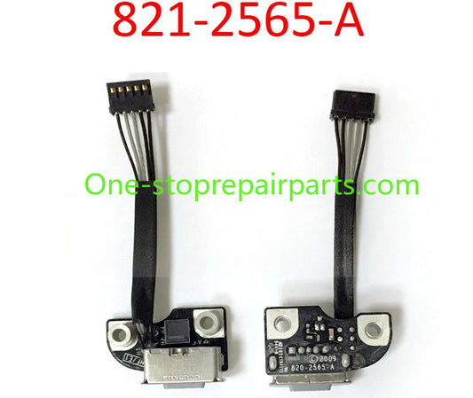 Used 820-2565-A for MacBook Pro 13" 15" A1278 A1286 Power DC Jack DC-IN Board Connector 2009 2010 2011 2012 Macbook repair parts