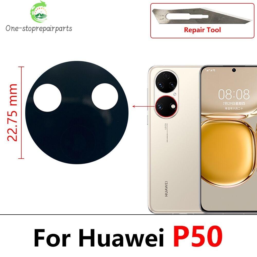 10Pcs/lot,  Back Rear Camera Glass Lens Cover With Adhesive For Huawei P20 P30 P40 P50 Pro Lite E 5G Huawei phone repair parts