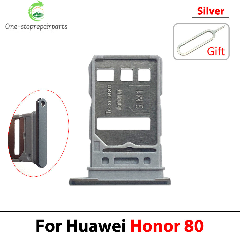 New For Huawei Honor 60 80 Pro Se SIM Card Tray Slot Holder Adapter Accessories Huawei phone repair parts