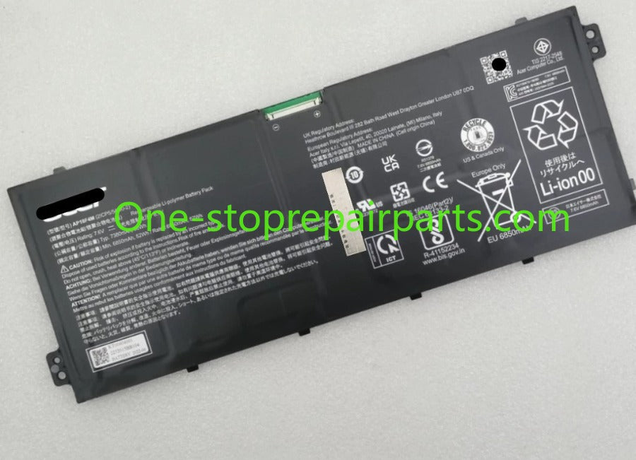 Genuine Battery for ACER Chromebook 715 CB715 CB714 KT.00404.001 AP18F4M KT00404001 7.6V 56Wh 7380mAh 4-Cell Acer laptop repair parts
