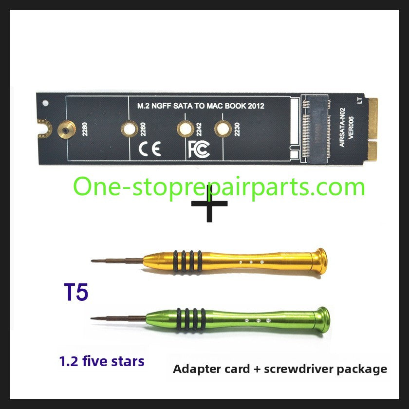M2 SATA to Apple MACBOOK AIR 2012 SSD adapter card A1465 A1466 not support NVME  M.2 NGFF SATA TO MACBOOK 2012  KEY-B SATA 2280 SSD A1360 A1370 A1398 SSD Macbook A1466 A1465 A1398 A1425 SSD  hard disk enclosure REPAIR TOOLS