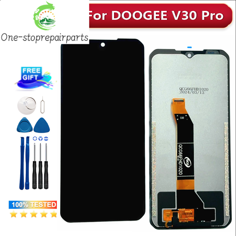 6.58" Original For DOOGEE V30 Pro S118 LCD Display + Touch Screen Digitizer Assembly Replacement For S110 V30Pro V30T LCD Sensor Doogee phone repair parts