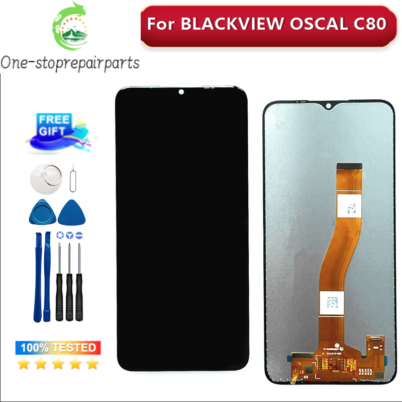 6.5 Inch Original 100% Guarantee For Blackview Oscal C80 LCD Display Touch Screen Assembly Replacement + Tools Blackview phone repair parts