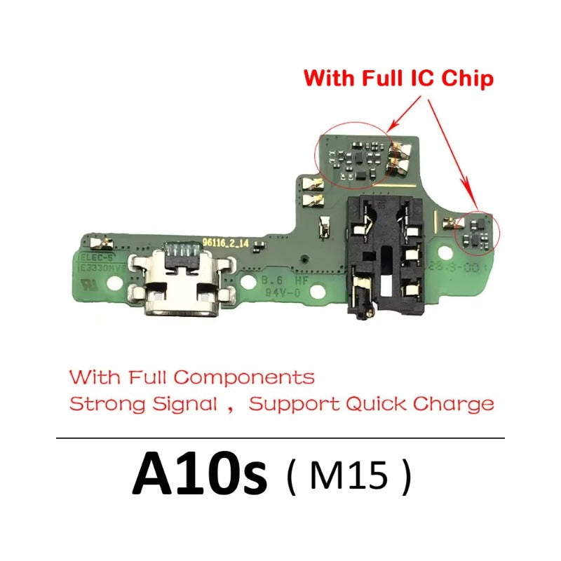 10Pcs USB Charger Charging Port Dock Connector Board Flex Cable For Samsung A10S A20S A30S A50S A21s A12 A02s A03s A03 Core Samsung phone repair parts