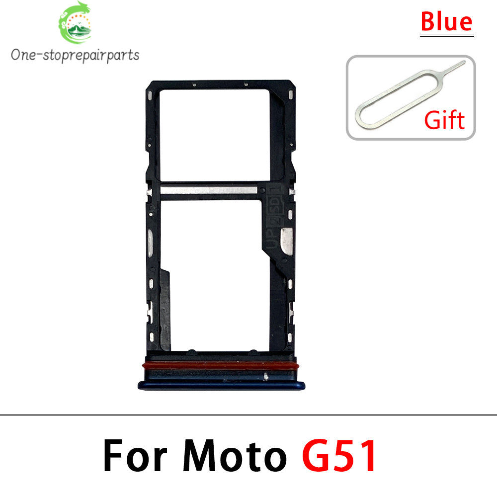 10Pcs, New For Motorola Moto G31 G51 G71 G22 G32 G52 G62 G72 Micro Nano SIM Card Holder Tray Slot Holder Adapter Socket Motorola phone repair parts