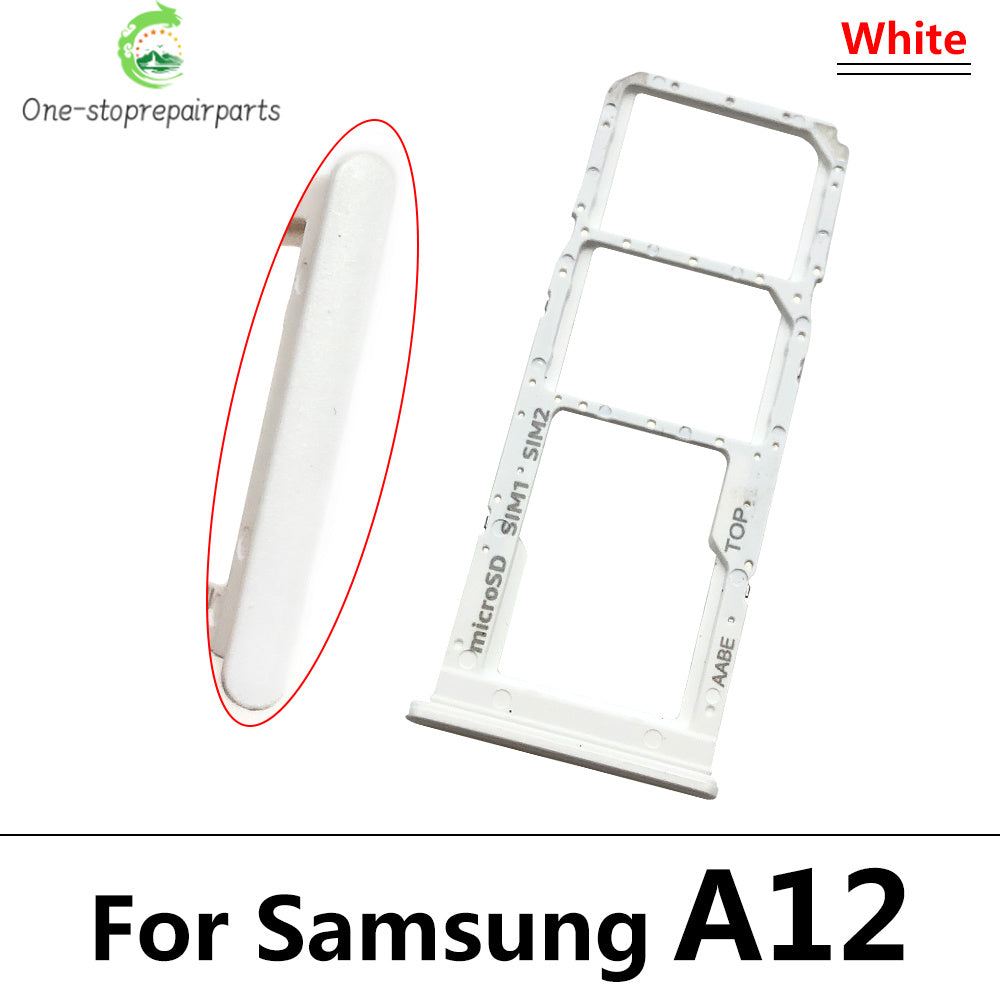 10Pcs/Lot,  For Samsung A12 A125F A31 A315F A51 A515F A71 A715F SIM Card Tray Slot Holder Replacement Parts Dual Samsung phone repair parts