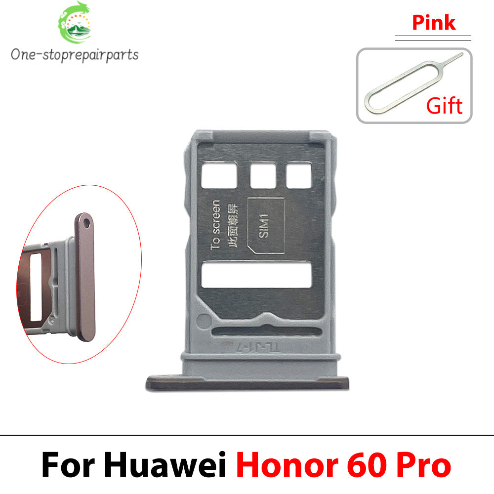 New For Huawei Honor 60 80 Pro Se SIM Card Tray Slot Holder Adapter Accessories Huawei phone repair parts