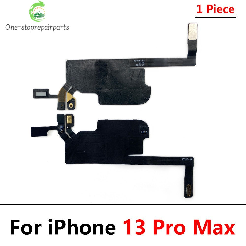 New Front Ear Earpiece Speaker Proximity Light Sensor Flex Ribbon Cable For IPhone 13 14 15 Pro Max Plus Mini iPhone phone repair parts