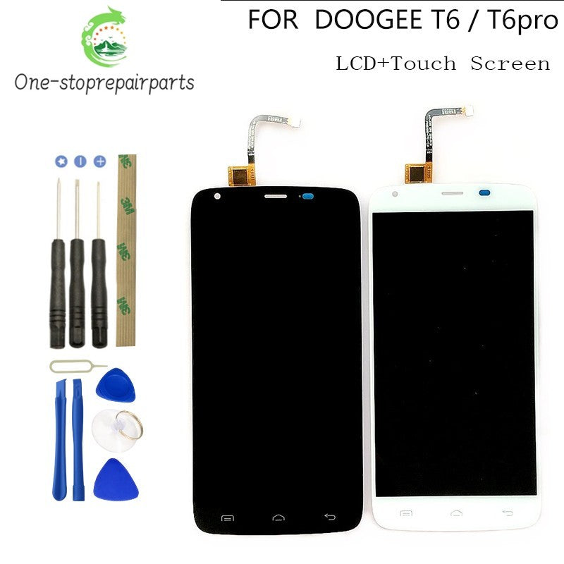 For Original DOOGEE T6 LCD Display+Touch Screen Digitizer Assembly Replacement DOOGEE T6 pro 5.5inch 100% Tested Screen Stock Other Brand Phone repair parts