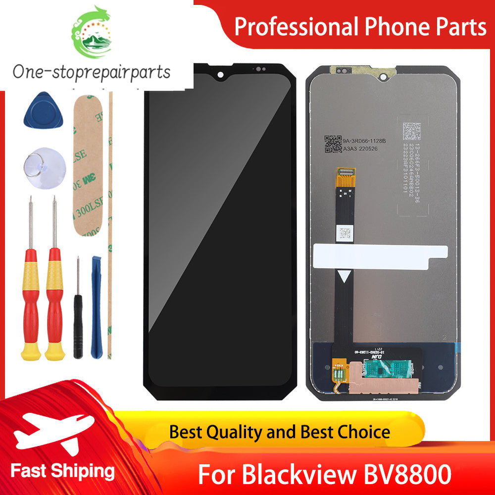 New Original Touch Screen 6.58 Inch for Blackview BL8800 Pro BV8800 2400x1080 LCD Display Digitizer Assembly with Frame and Tool Blackview phone repair parts