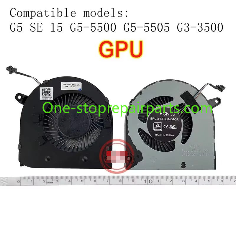 New laptop CPU GPU cooling fan for Dell G3-3779 3776 G3-3579 G3-3590 G5-5500 G5-5505 G3-3500 Dell laptop repair parts