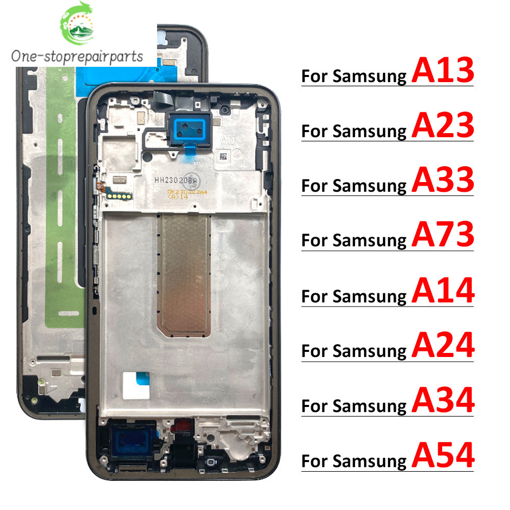 New For Samsung A13 A14 A23 A24 A34 A54 A33 A73 4G 5G Housing Middle Frame Bezel Middle Replacement Parts Middle Frame Samsung phone repair parts