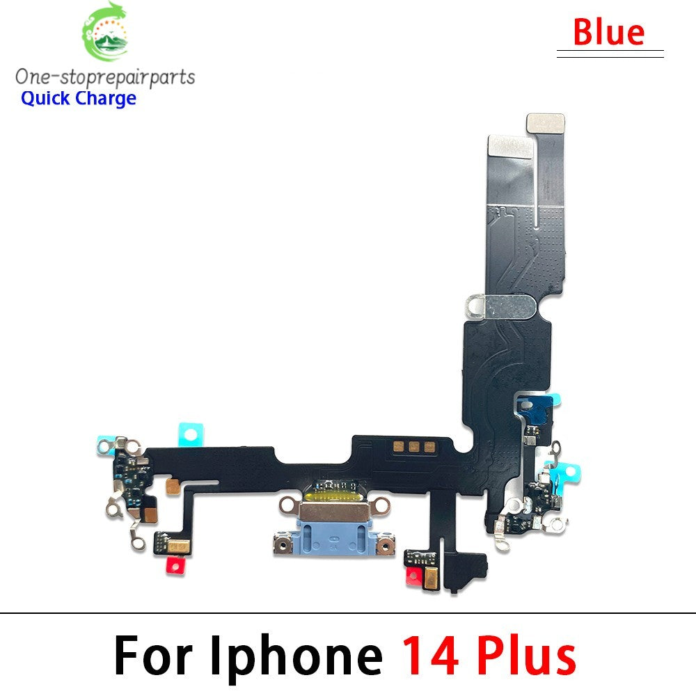 New For iPhone 14 Pro Max Plus USB Charge Port Jack Dock Connector Charging Board Flex Cable iPhone phone repair parts