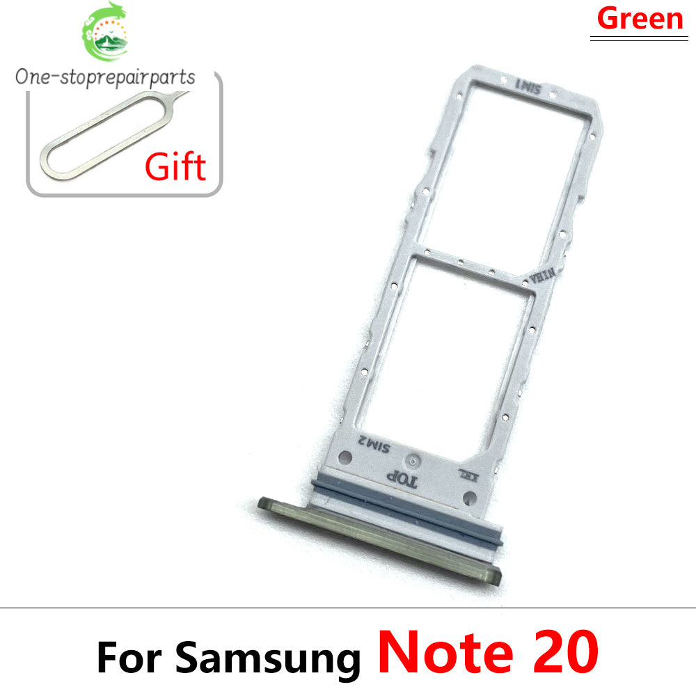 New Sim Card Tray Reader Socket Slot Holder For Samsung Note 10 Plus Lite / Note 20 Ultra Dual SIM Replacement Part Samsung phone repair parts