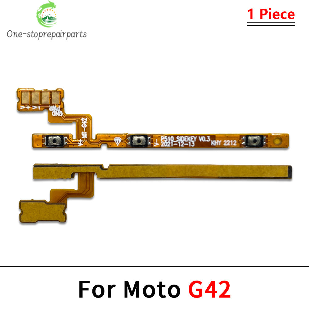 New Power On Off Volume Key Button Flex Cable For Motorola Moto G22 G32 G52 G62 G72 G82 G13 G23 G53 G73 G04 G14 G34 G54 G84 G42 Motorola phone repair parts