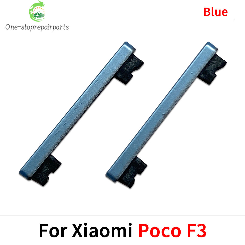 10Pcs/Lot, Side Keys Power and Volume Buttons For Xiaomi Poco F1 F2 Pro F3 F4 5G Replacement Parts  Xiaomi  Xiao mi phone repair parts