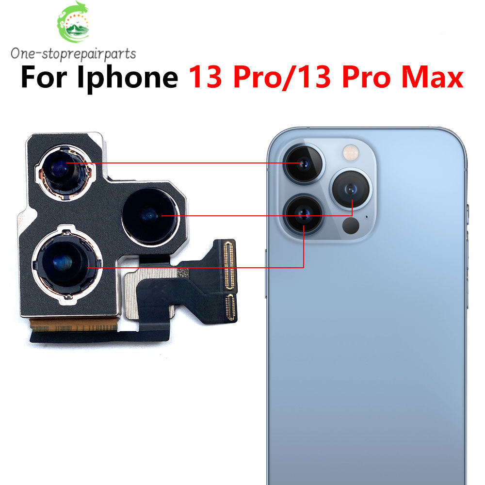 New For iPhone 11 12 13 14 15 Pro 11Pro 12Pro 13Pro 14Pro 15Pro Max Mini Plus Rear Big Back Camera Flex Cable Main Camera Module iPhone phone repair parts