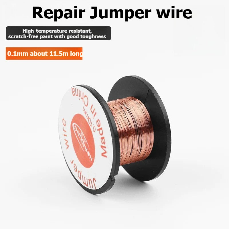 Circuit board motherboard Jumper wire non-abrasive paint-free wiring insulated wire enameled copper wire repair wiring welding connection copper wire 0.1mm Repair Tools