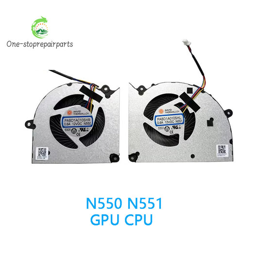 New Original Laptop CPU GPU Cooling Fan For MSI 1841 184L Crosshair 18 HX AI N550 N551 MSI laptop repair parts