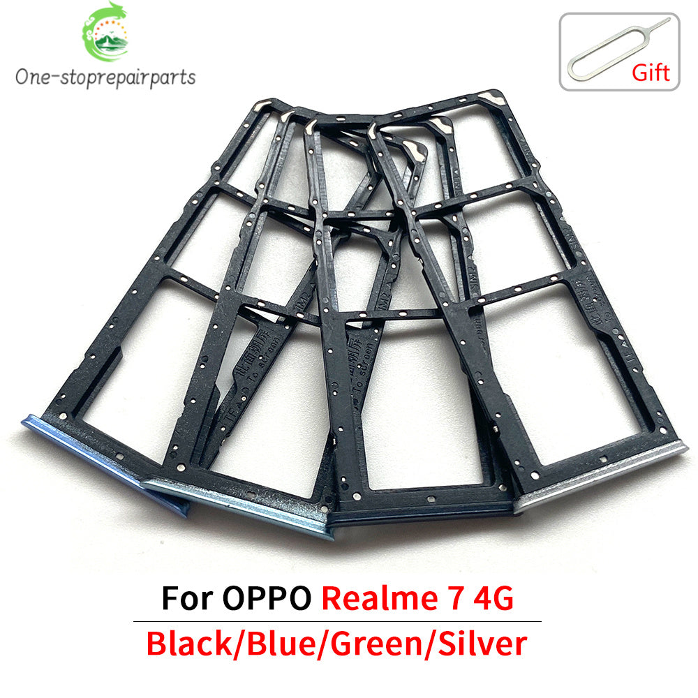 10Pcs, SIM Card Tray Slot Holder Adapter Accessories For OPPO Realme 7 8 9 Pro 4G 5G Realme phone repair parts