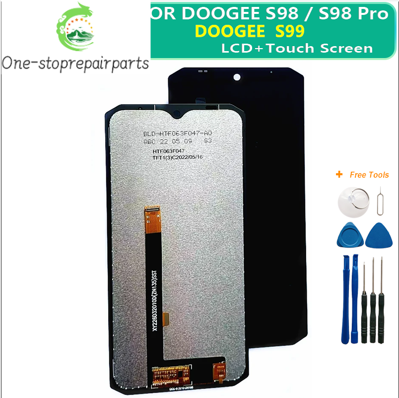 Original DOOGEE S98 DOOGEE S99 LCD Display and Touch Screen Digitizer Assembly Replacement Display LCD FOR S98PRO +Tools Doogee phone repair parts