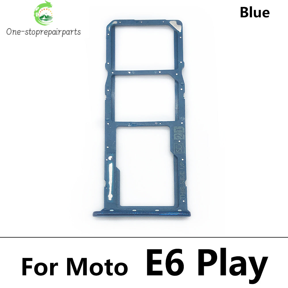 10Pcs/Lot, New For Motorola Moto E6 Play E6s E7 Plus E7i Power E20 E40 SIM Card Tray Slot Holder Adapter Accessories Motorola phone repair parts