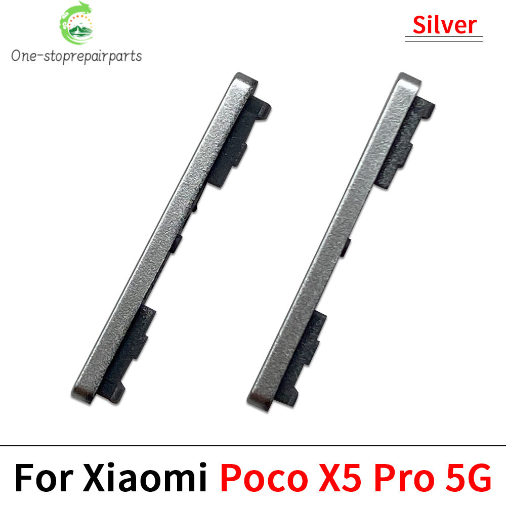 Side Key Power and Volume Button For Xiaomi Poco X4 X5 X6 Pro 5G Replacement Parts Xiaomi  Xiao mi phone repair parts