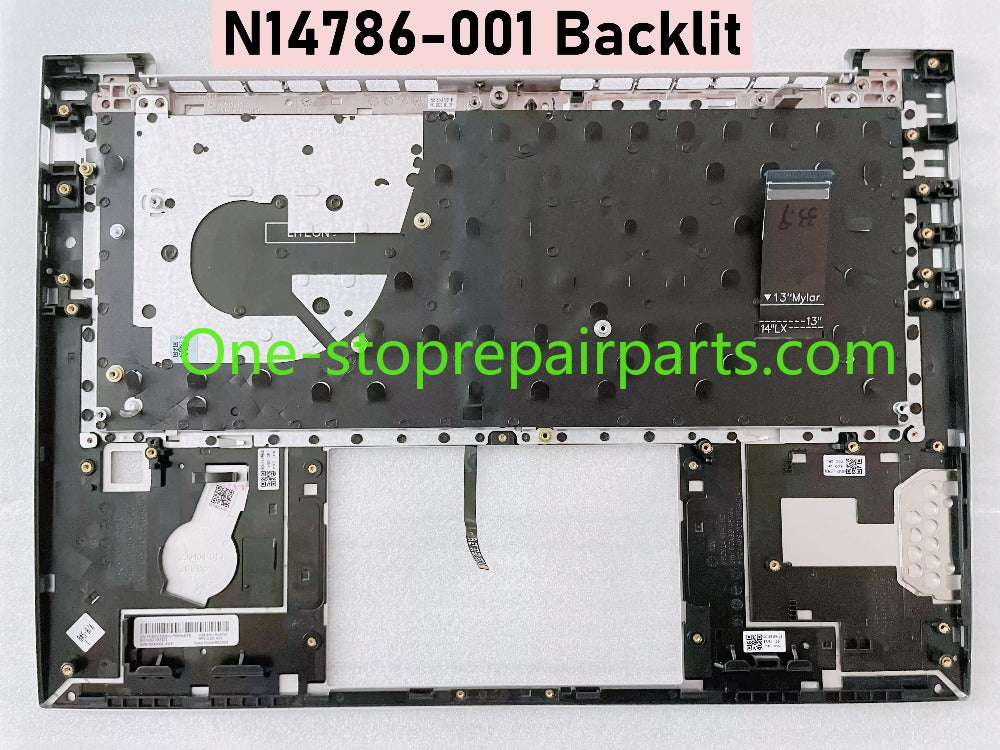 New US N14788-001 N14786-001 Top Cover with Keyboard For HP Elitebook 840 845 G9 Palmrest Upper Case + Backlight No Backlit Keyboard HP laptop repair parts