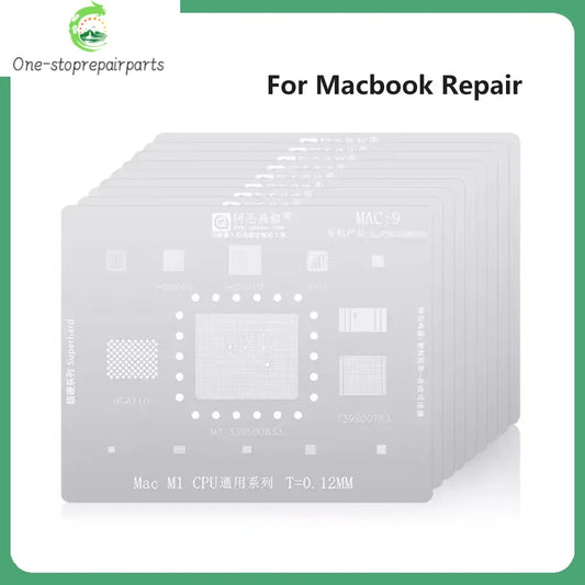 AMAOE BGA Reballing Stencil for Macbook Pro A2159 339S00616 CB3217B12 CD3215B03 A1989 SSD DDR CPU WIFI  Steel Mesh Repair Tool Professional Repair Tools