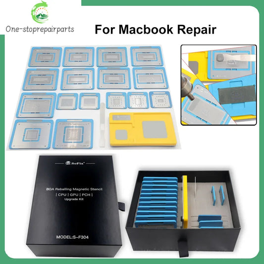 S-F304 Tin Planting Platform For MacBook CPU GPU PCH Intel M1 M2 CPU to BGA Chip RAM NAND BGA Reballing Magnetic Stencil Tool Professional Repair Tools