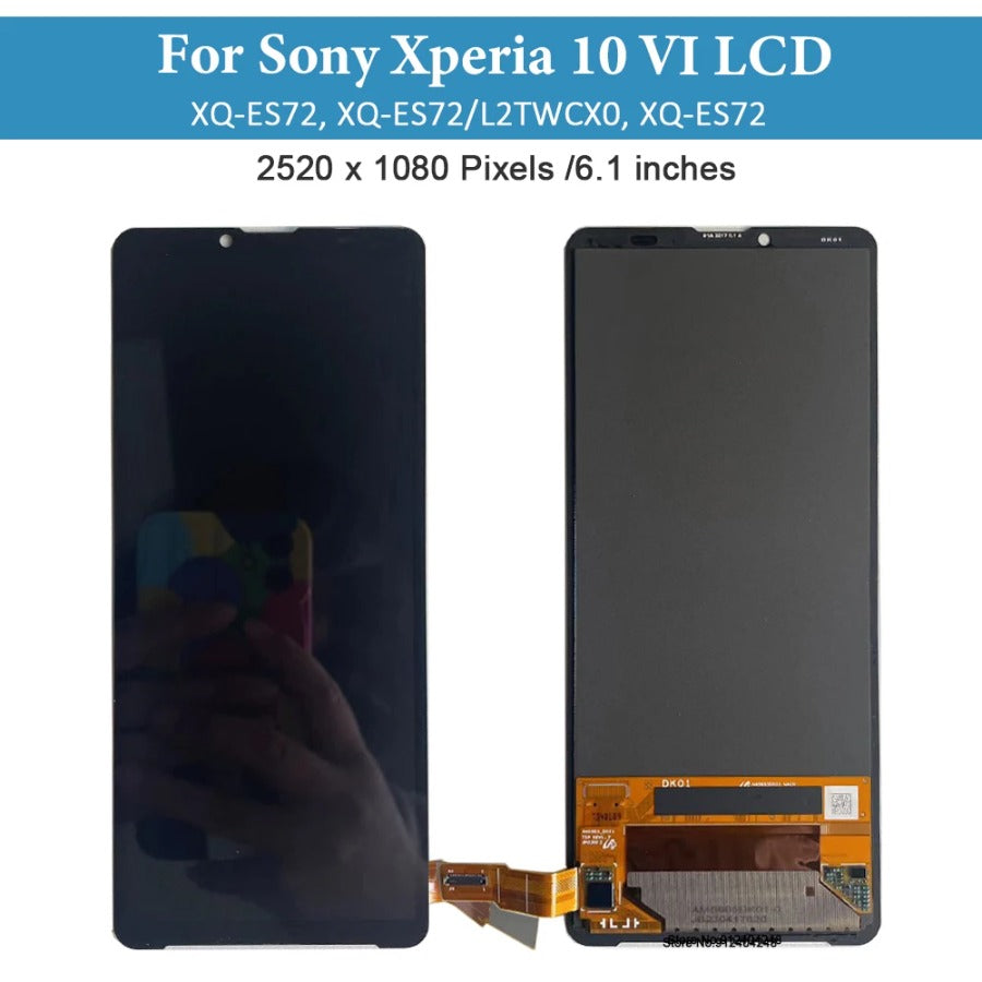 6.1' OLED For Sony Xperia 10 VI LCD Display Touch Screen Digitizer Assembly For Sony X10 VI LCD Replacement Repair Parts Sony phone repair parts
