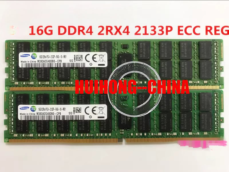 Samsung 16GB 2RX4 PC4-2133P-RA0-10-DC0 M393A2G40DB0-CPB0Q 16G RMA memory