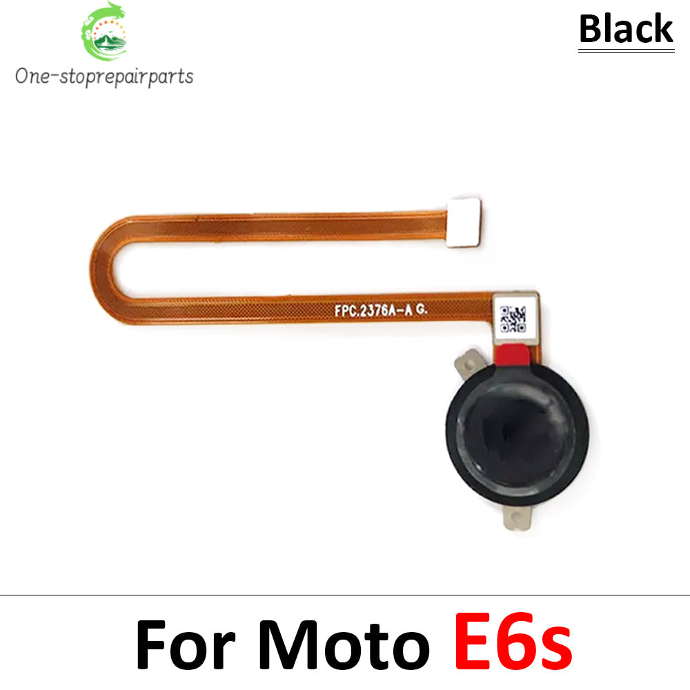 10Pcs/Lot, Home Button FingerPrint Touch ID Sensor Flex Cable For Motorola Moto E20 E32 E40 E6s E7 Plus Power Motorola phone repair parts