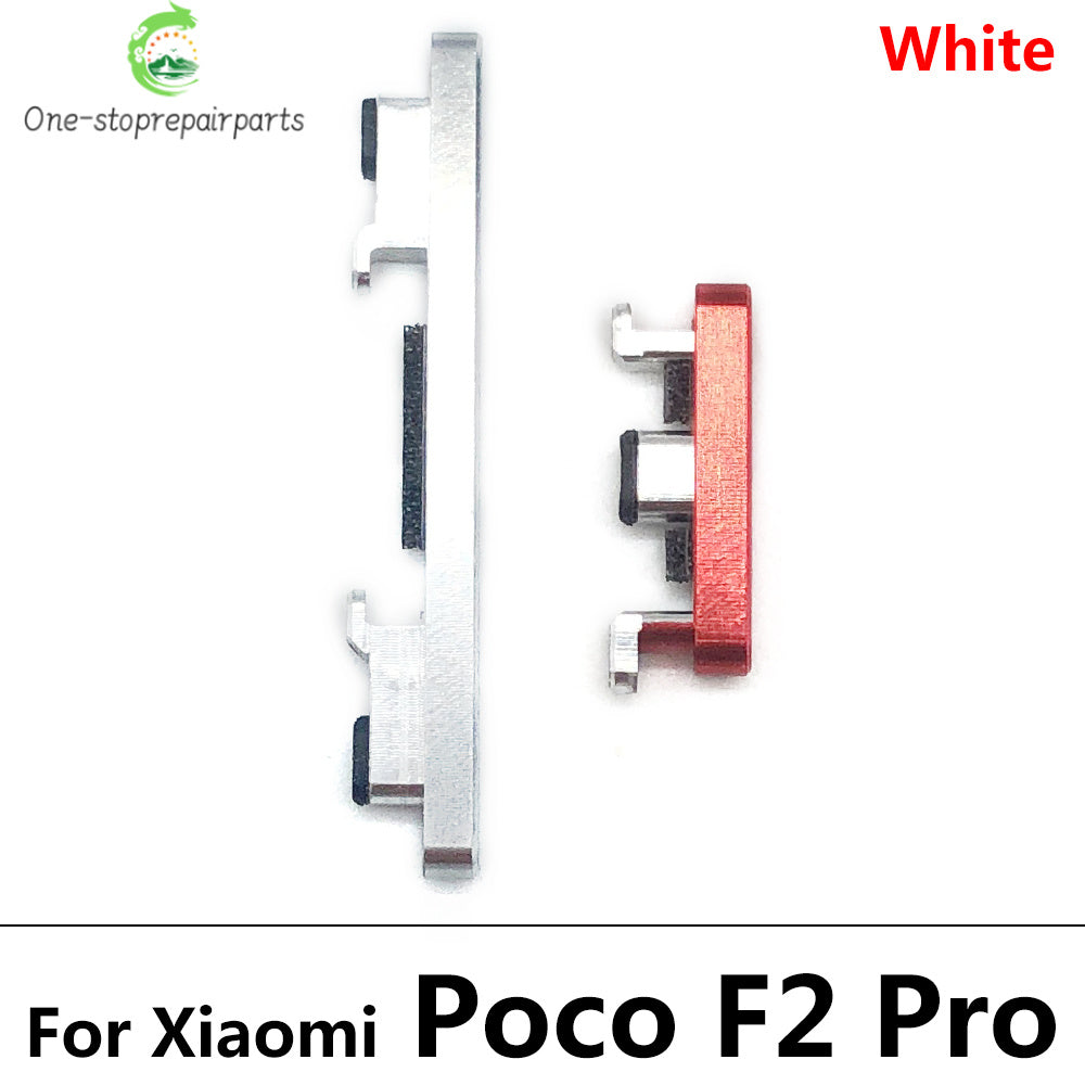 10Pcs/Lot, Side Keys Power and Volume Buttons For Xiaomi Poco F1 F2 Pro F3 F4 5G Replacement Parts  Xiaomi  Xiao mi phone repair parts