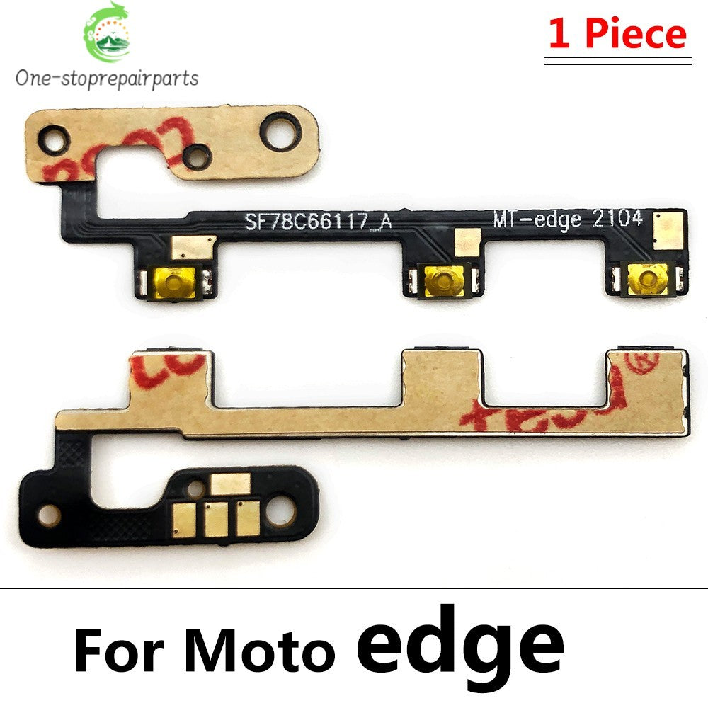 10Pcs/Lot, Power on off Volume Key Button Flex Cable For Motorola For Moto Edge 20 30 Pro Lite 30 40 50 Neo Ultra Fusion Plus Motorola phone repair parts