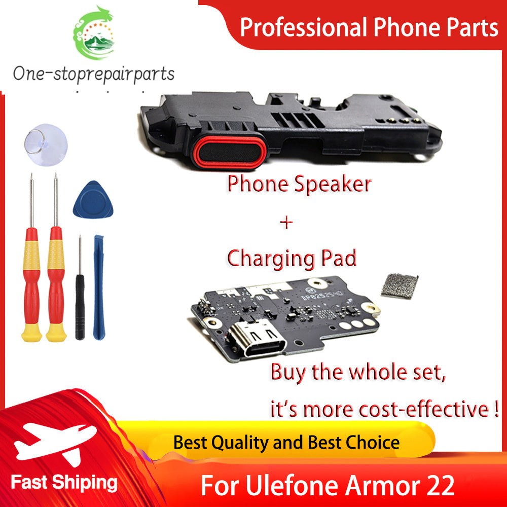 New Original Loud Speaker for Ulefone Armor 22 Buzzer Ringer Horn Charging Pad Charger Board Part Accessories Free Tools Other brand Phone repair parts