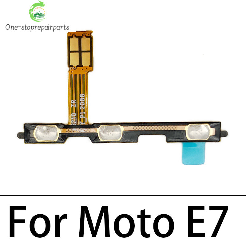 Power On Off Button Volume Side Key Flex Cable For Motorola Moto E13 E22 E32 E5 E6 E6s E7 Plus Power Play Go E20 E30 E40 Motorola phone repair parts